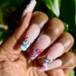 NailedByNiki2swt Beauty and Nails Love Doodles Press on Nails Self Care Accessories