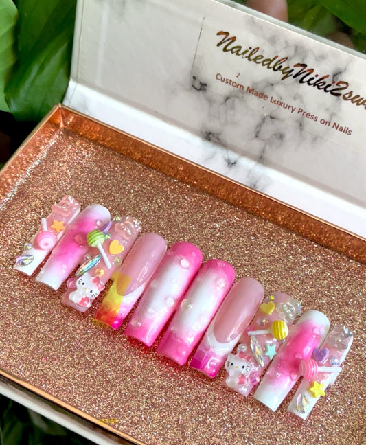 NailedByNiki2swt Beauty and Nails Chloe Press on Nails Self Care Accessories