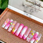 NailedByNiki2swt Beauty and Nails Chloe Pink Ready to Ship Press on Nails Self Care Accessories