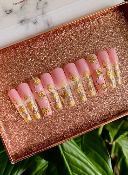 NailedByNiki2swt Bath & Body Get Nailed Monthly Box - July 2024 Press on Nails Self Care Accessories