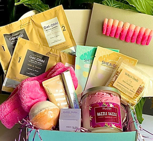 NailedByNiki2swt Bath & Body Get Nailed Monthly Box - June 2024 Press on Nails Self Care Accessories