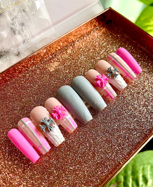 NailedByNiki2swt False Nails Jade Press on Nails Self Care Accessories