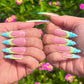 NailedByNiki2swt Beauty and Nails Mermaid Tail Press on Nails Self Care Accessories