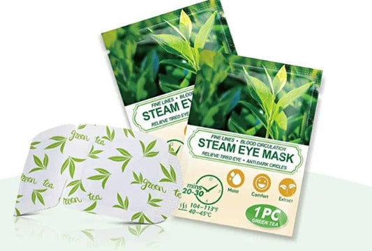 NailedByNiki2swt Self-Heating Green Tea Steam Eye Mask Press on Nails Self Care Accessories