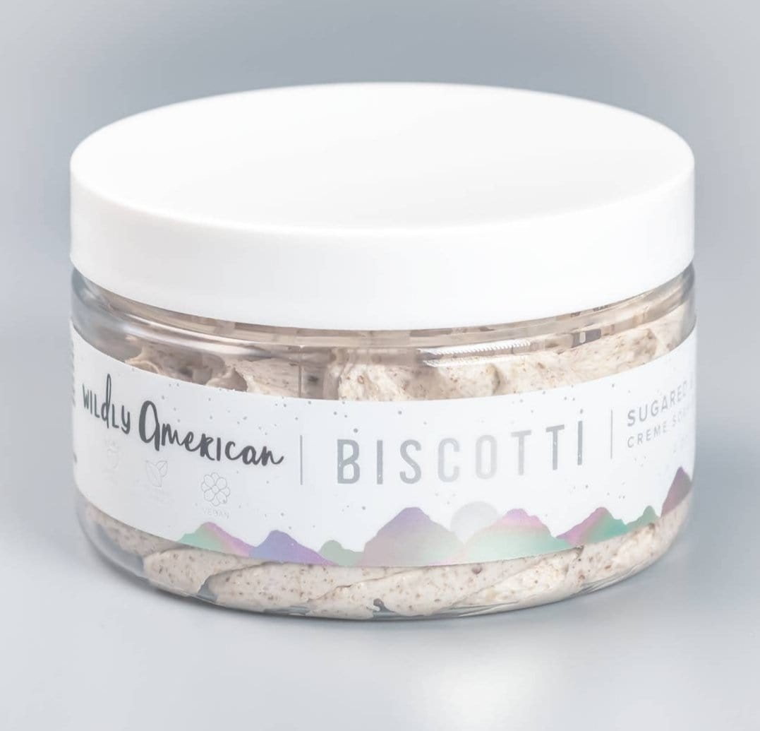 Wildly American Biscotti Whipped Cream Soap Scrubs Press on Nails Self Care Accessories
