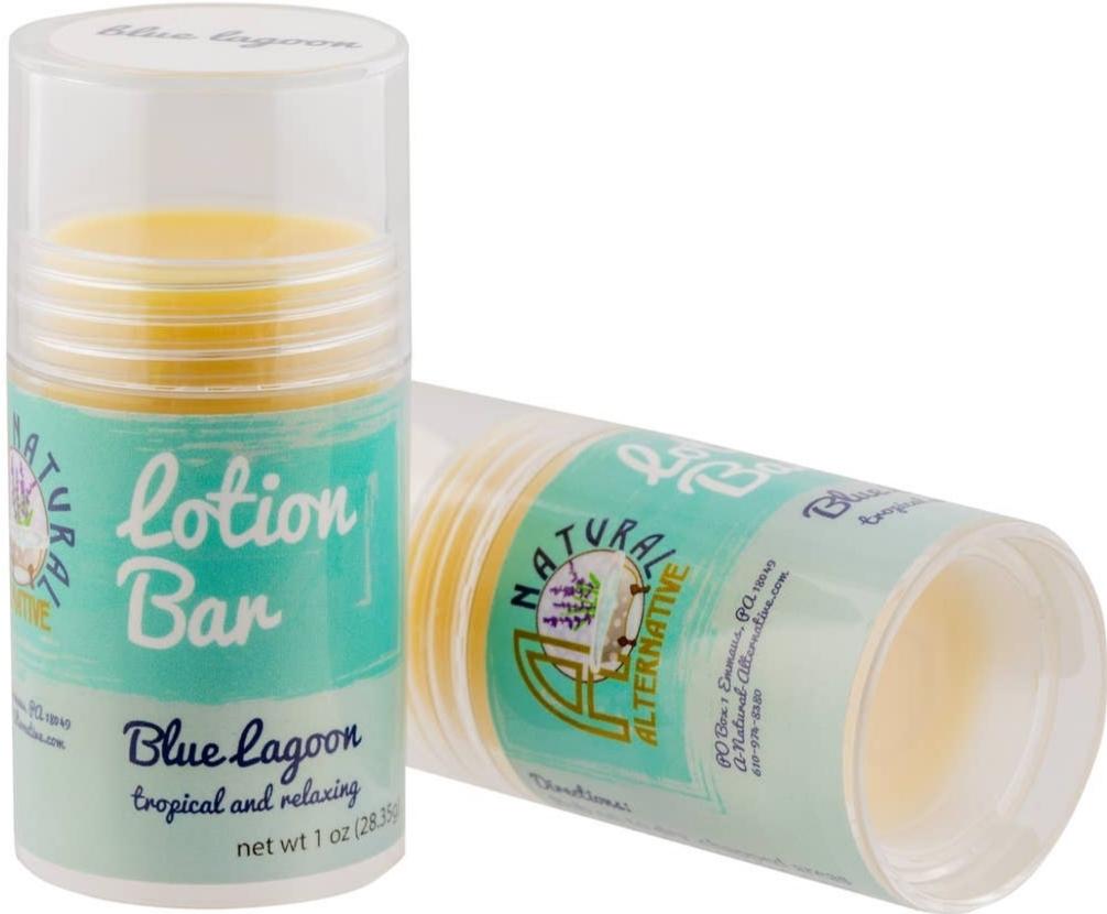 NailedByNiki2swt Blue Lagoon Scented Lotion Bar Press on Nails Self Care Accessories