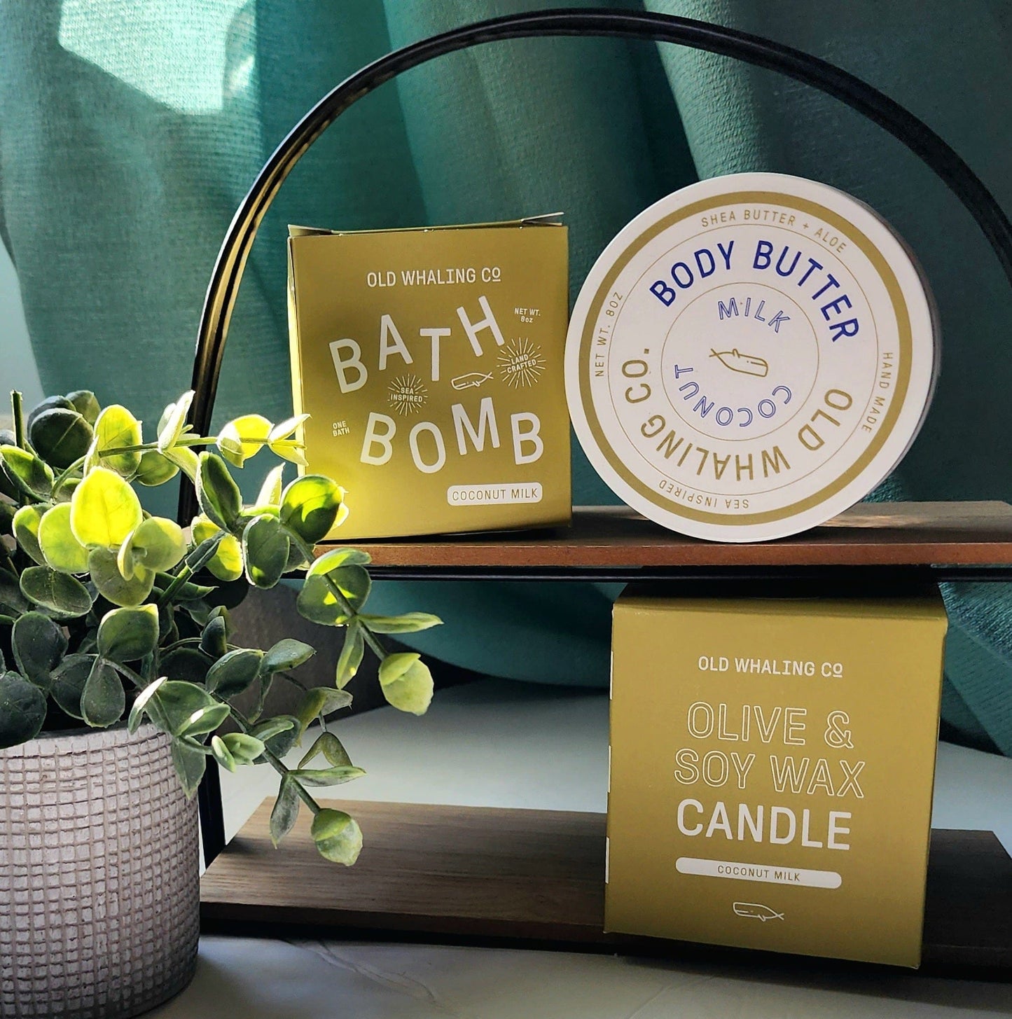 Old Whaling Company Bath & Body Bomb, Body Butter & Candle Set Press on Nails Self Care Accessories