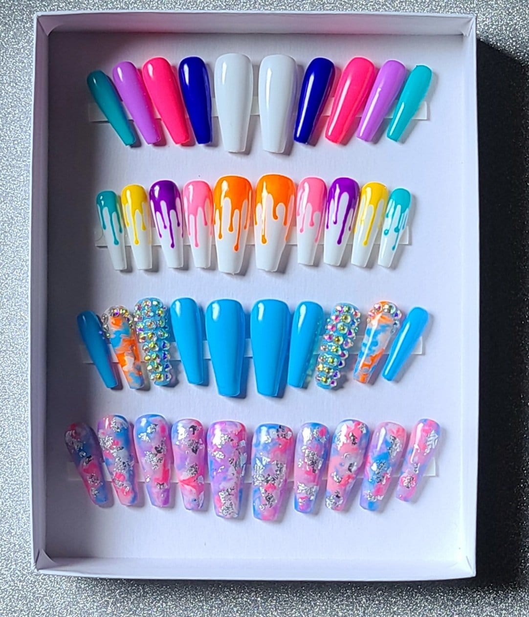 NailedByNiki2swt Cotton Candy Press on Nails Self Care Accessories