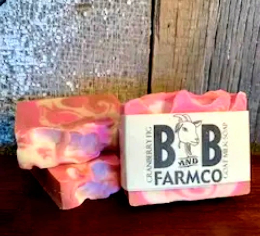 B & B Farm Co Cranberry Fig Scented Goat Milk Soap Press on Nails Self Care Accessories
