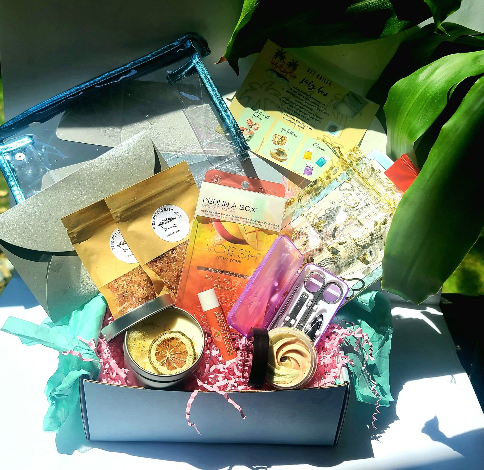 NailedByNiki2swt Get Nailed Monthly Box - July Press on Nails Self Care Accessories