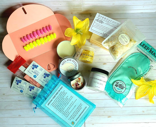 NailedByNiki2swt Get Nailed Monthly Box - May Press on Nails Self Care Accessories