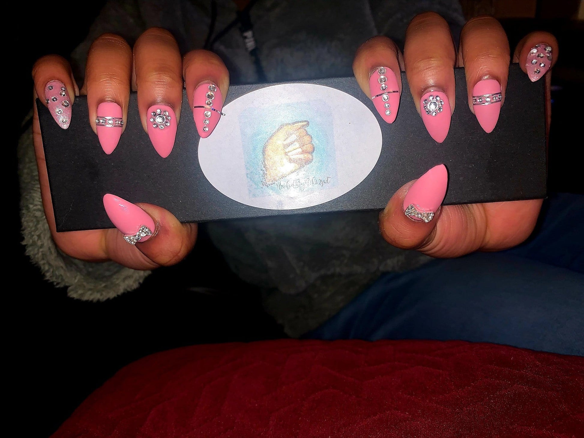 NailedByNiki2swt Girlie Girl Press on Nails Self Care Accessories