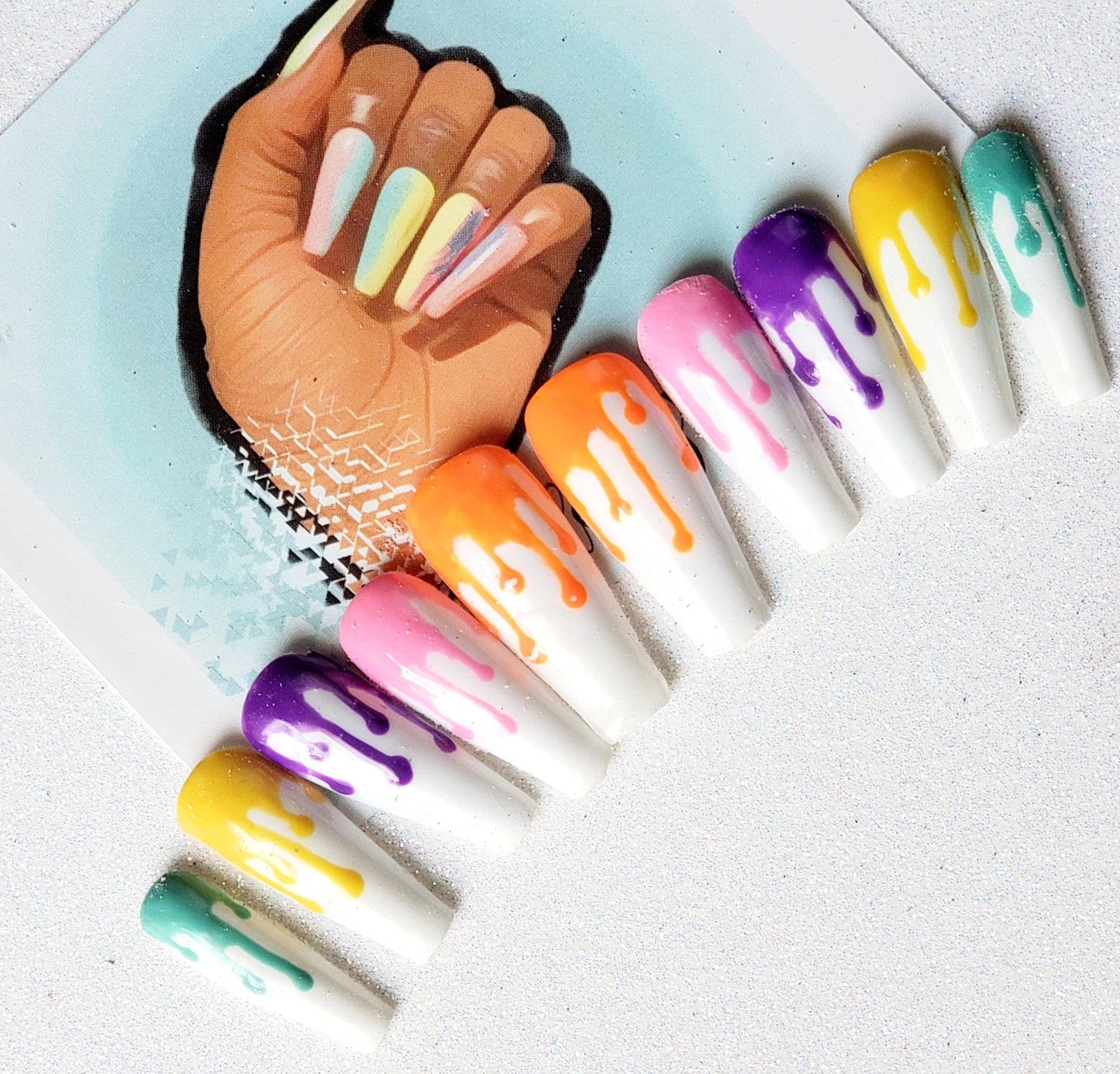 NailedByNiki2swt Heat Wave Press on Nails Self Care Accessories