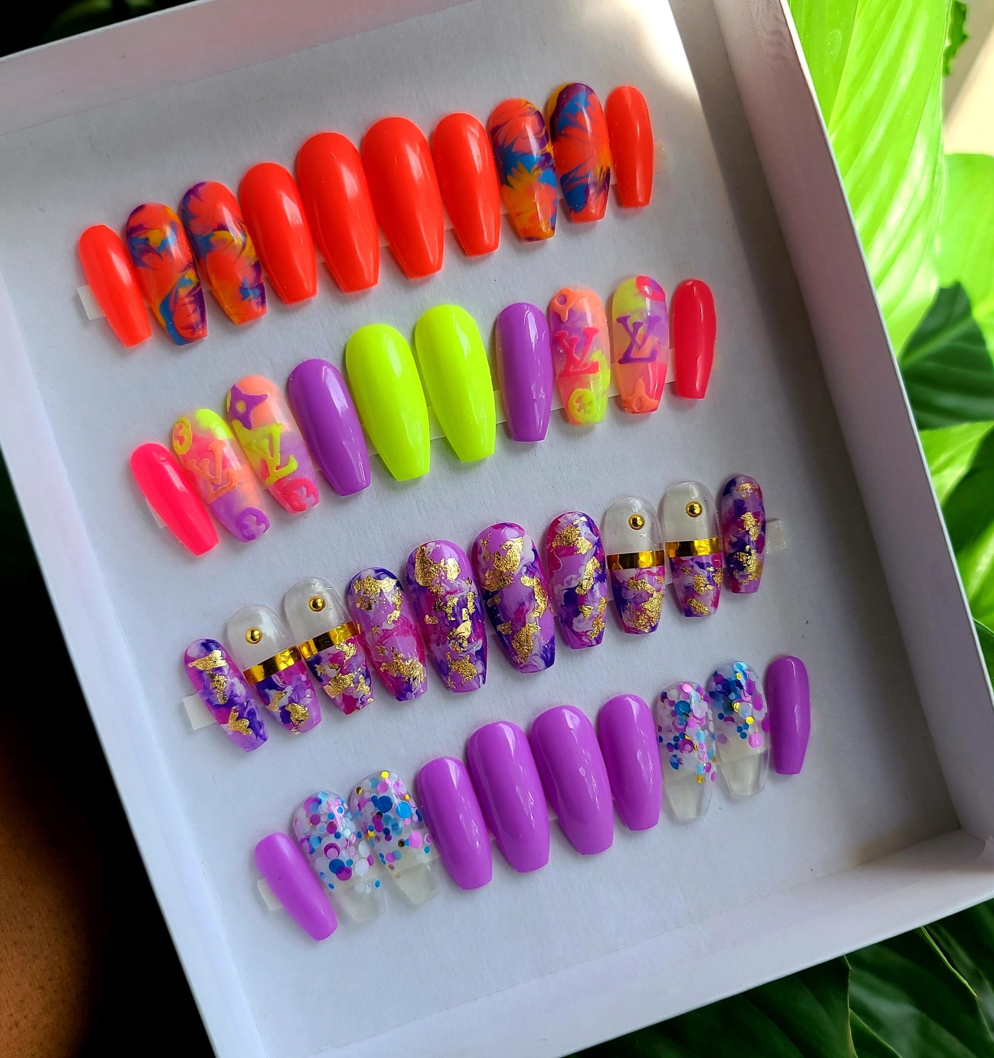 NailedByNiki2swt Hot Tamale Press on Nails Self Care Accessories