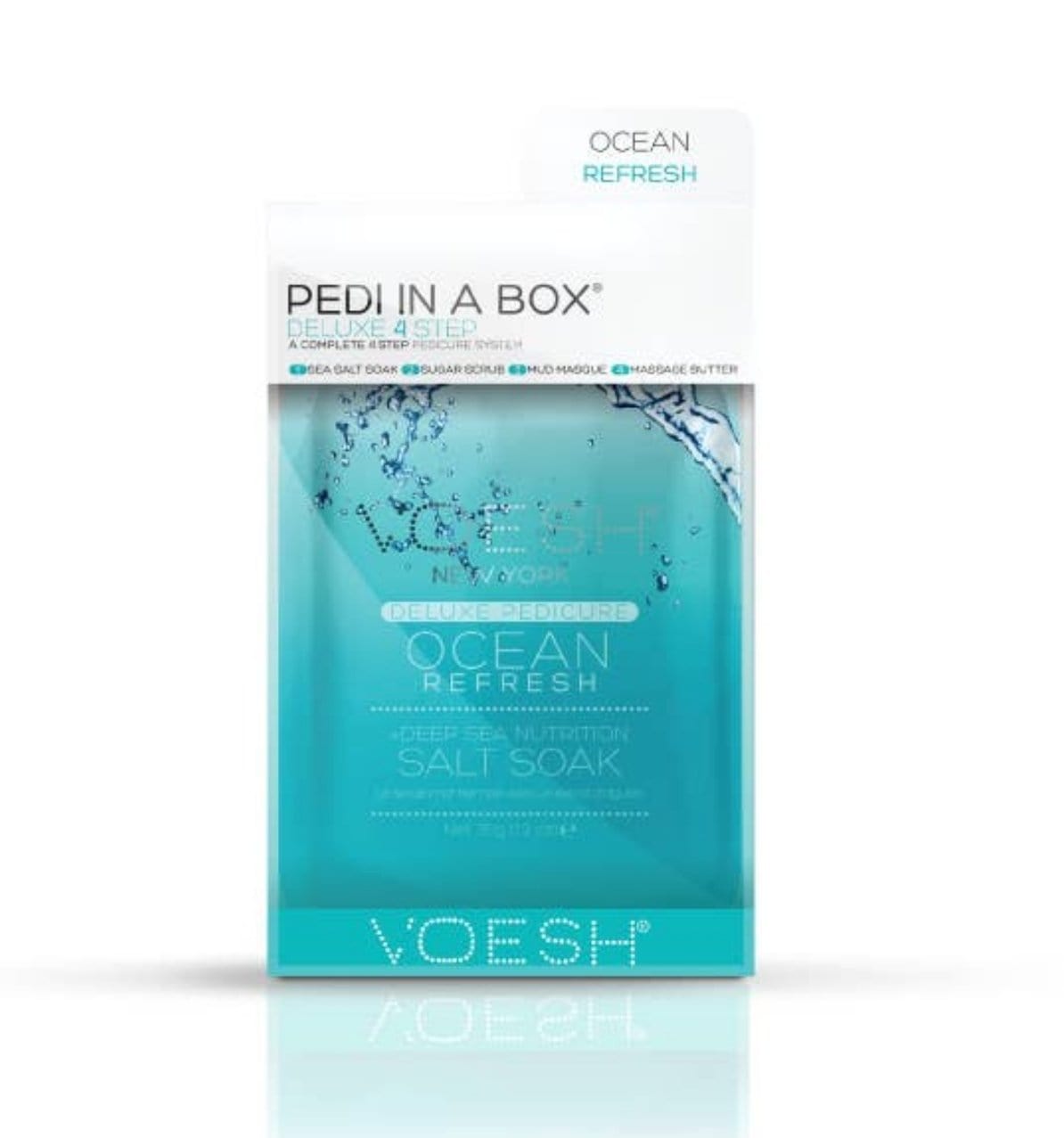 NailedByNiki2swt Ocean Refresh Pedi in a Box - Complete 4 Step Press on Nails Self Care Accessories