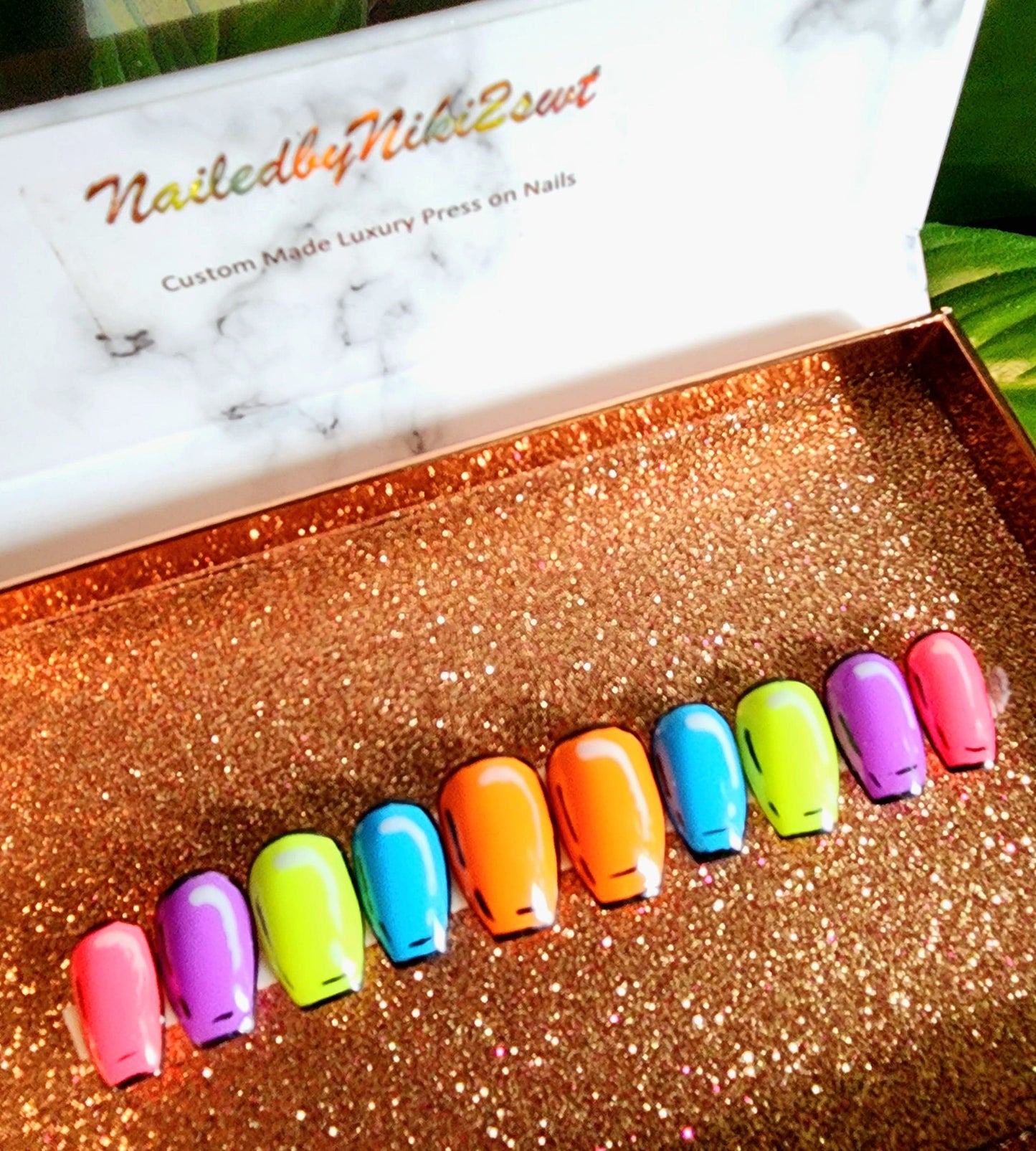 NailedByNiki2swt Beauty and Nails POP Life RTS Press on Nails Self Care Accessories