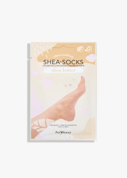 AvryBeauty Bath & Body Shea Butter Shea Moisturizing Pedi Socks Press on Nails Self Care Accessories