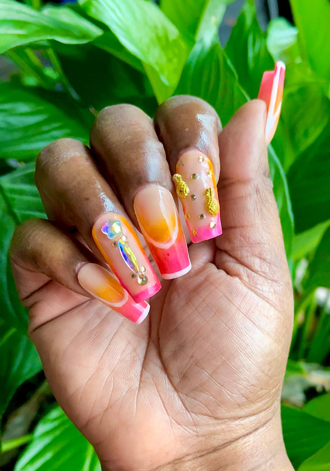 NailedByNiki2swt Beauty and Nails Vacation Vibes Press on Nails Self Care Accessories